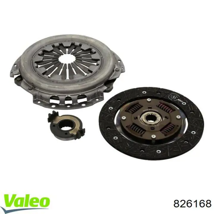 826168 VALEO kit de embrague (3 partes)