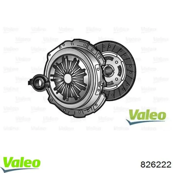 Kit de embrague (3 partes) VALEO 826222