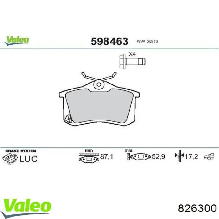 Mecanismo de embrague VALEO 826300 precio, desde 87,87 EUR