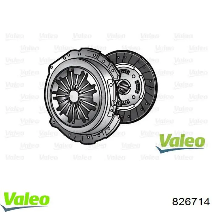 826714 VALEO kit de embrague (3 partes)