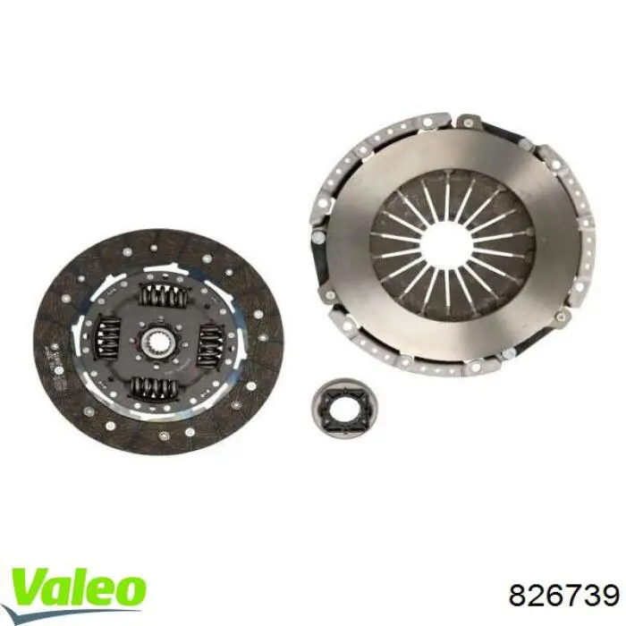 826739 VALEO kit de embrague (3 partes)