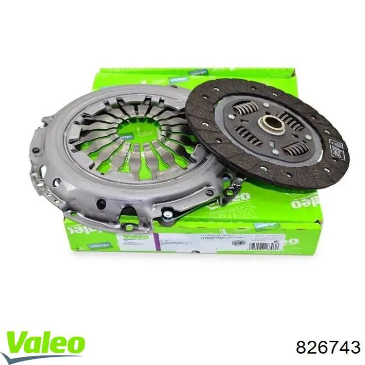 826743 VALEO kit de embrague (3 partes)