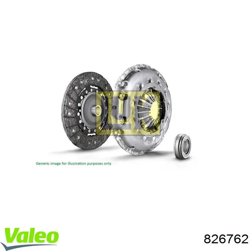 826762 VALEO kit de embrague (3 partes)