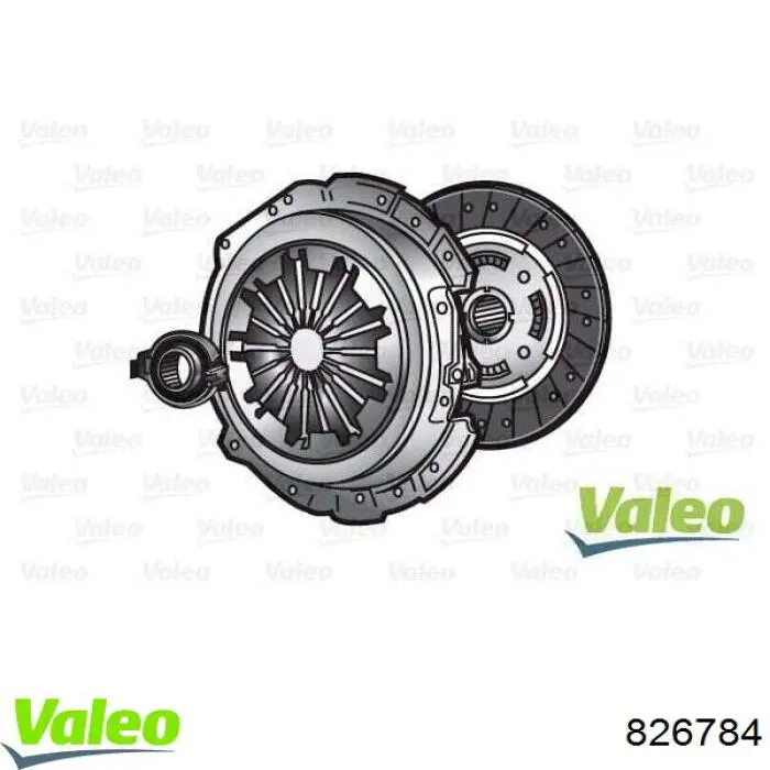 826784 VALEO kit de embrague (3 partes)