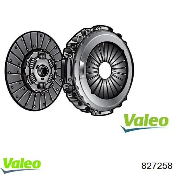 827258 VALEO kit de embrague (3 partes)