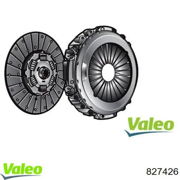 827426 VALEO kit de embrague (3 partes)