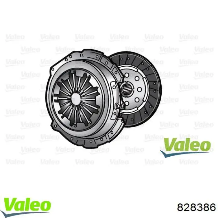 828386 VALEO kit de embrague (3 partes)