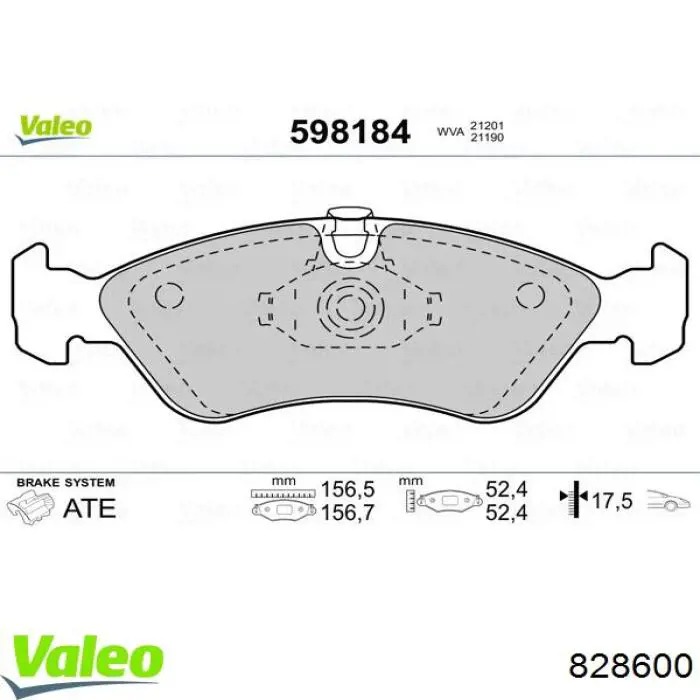 828600 VALEO Embrague motor