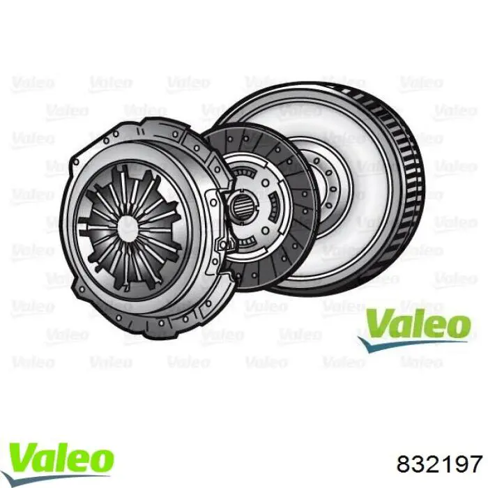 826967 VALEO kit de embrague (3 partes)