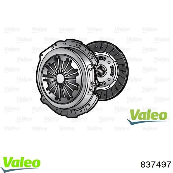 837497 VALEO kit de embrague (3 partes)