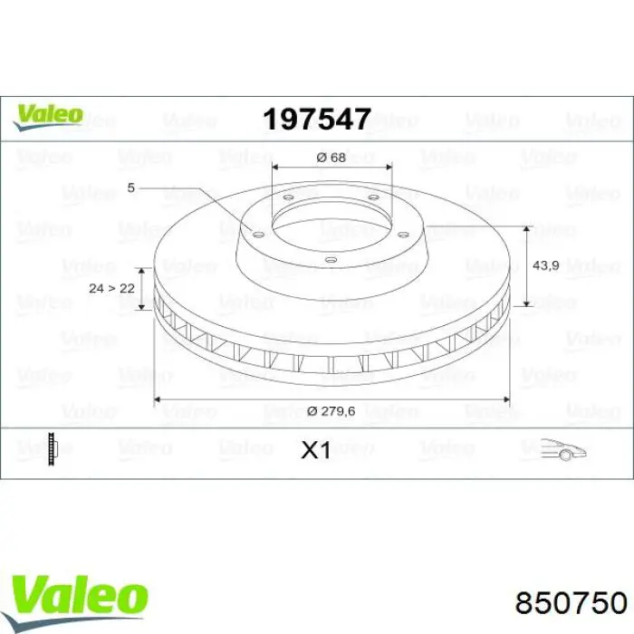 850750 VALEO mecanismo de elevalunas, puerta delantera izquierda