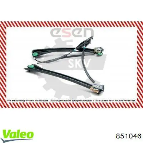 Comprar 851046 VALEO Mecanismo de elevalunas delantero izquierdo