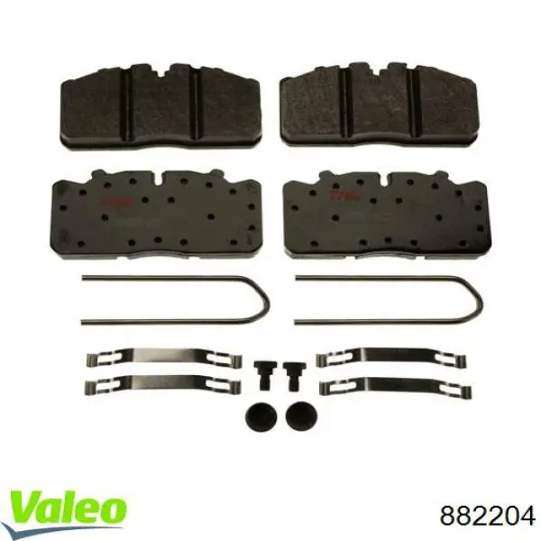 Pastillas de freno delanteras VALEO 882204