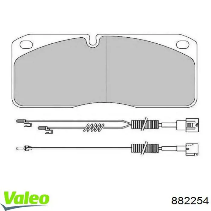 Pastillas de freno 882254 VALEO