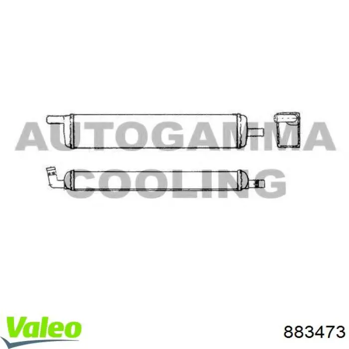 Radiador de calefacción para Renault 18 