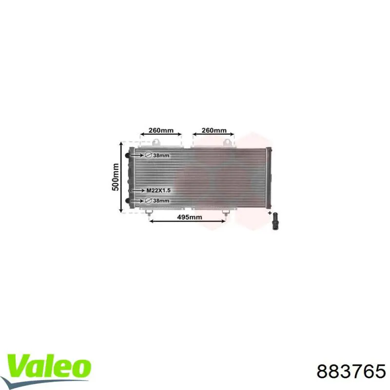 883765 VALEO Refrigeración del motor