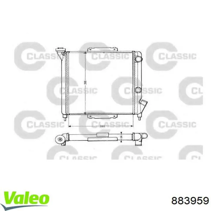 Comprar 883959 VALEO Radiador de auto