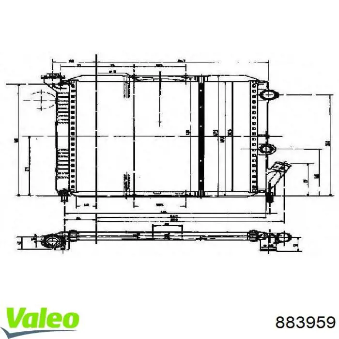 883959 VALEO Refrigeración del motor