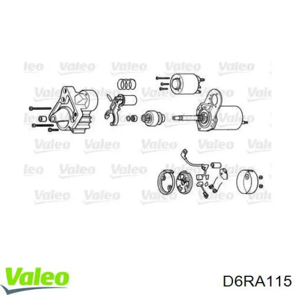 D6RA115 VALEO motor de arranque