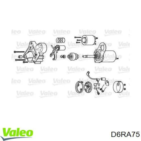 D6RA75 VALEO motor de arranque