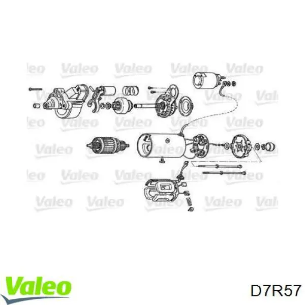 D7R57 VALEO motor de arranque