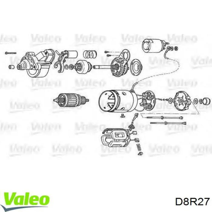 D8R27 VALEO motor de arranque