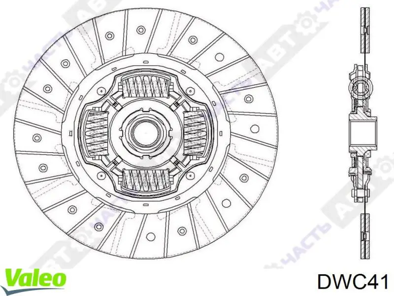 Comprar DWC41 VALEO Plato de presión de embrague