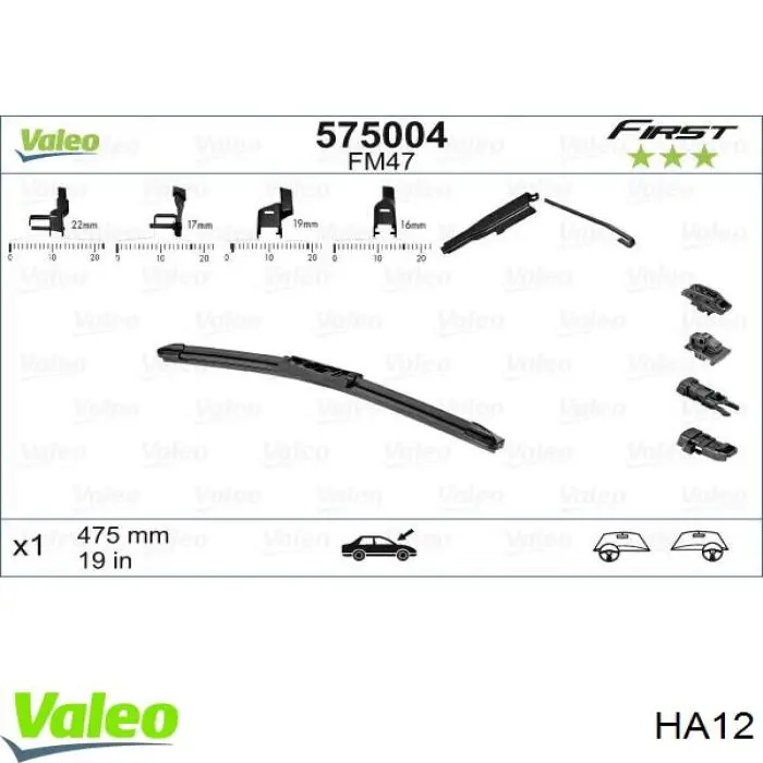 Disco de embrague HA12 VALEO
