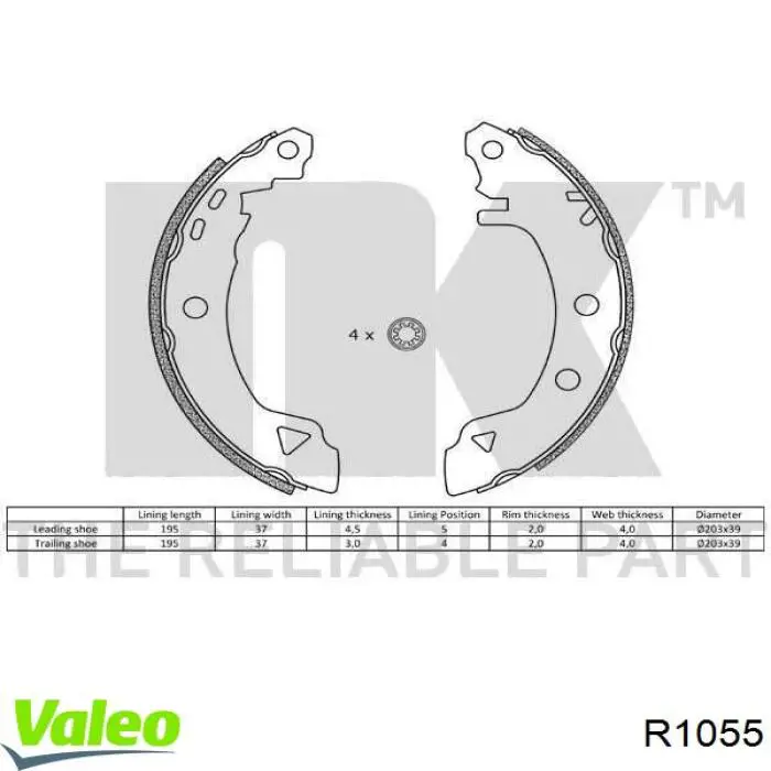 Frenos delanteros VALEO R1055 precio, desde 29,10 EUR