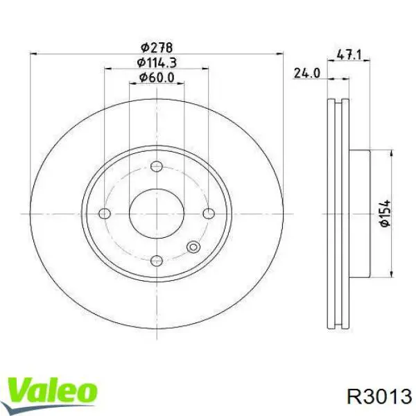R3013 VALEO Discos
