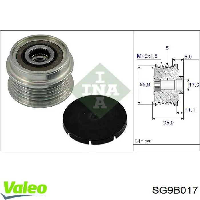 SG9B017 VALEO alternador