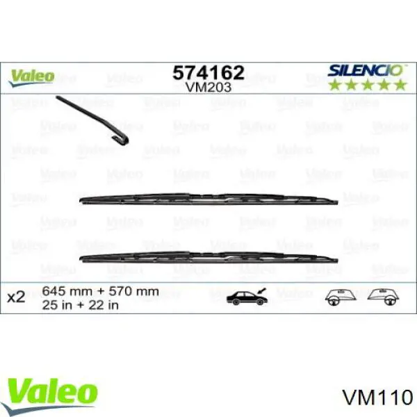 4B0955427 VAG Escobilla del limpiaparabrisas del lado del pasajero