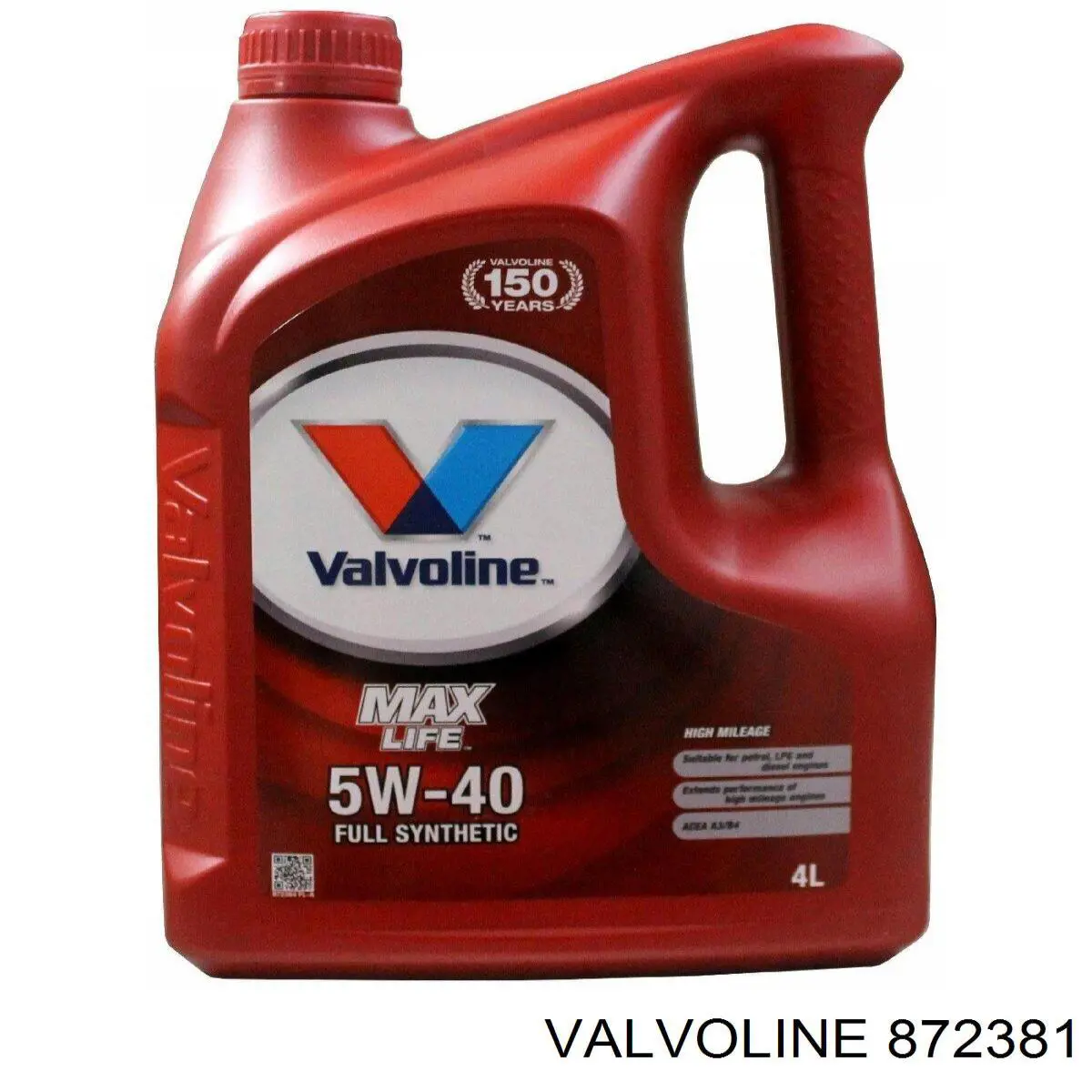 Valvoline Synpower Full Synthetic Sintético 4 L (872381)