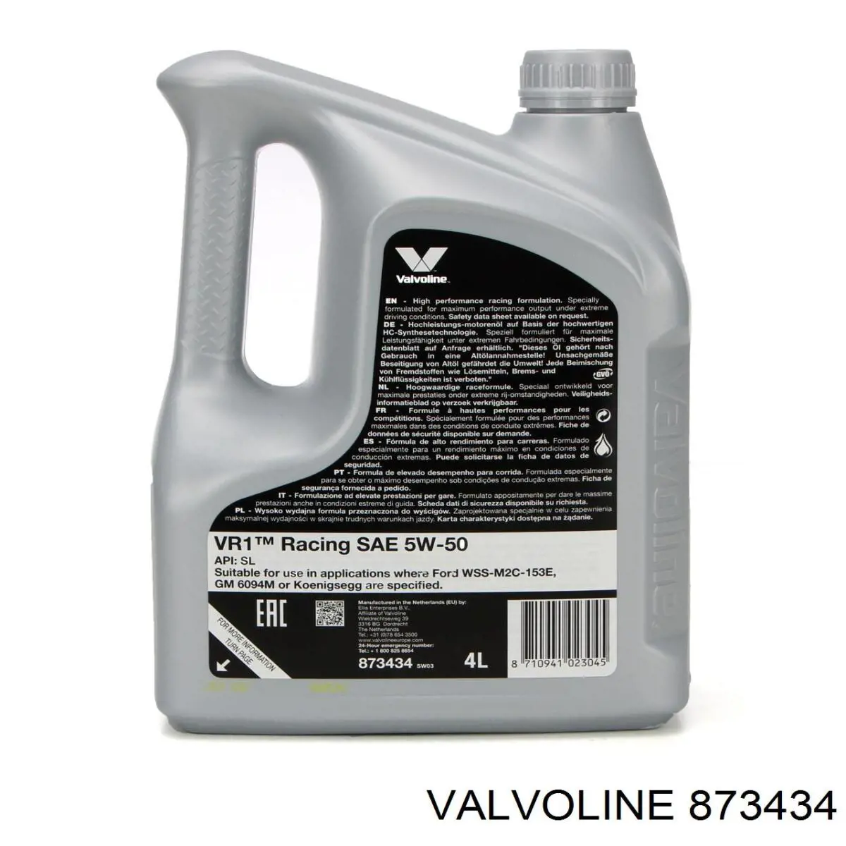 Aceite de motor 873434 Valvoline