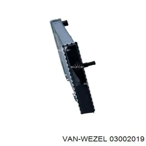 03002019 VAN Wezel radiador refrigeración del motor