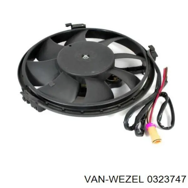 0323747 VAN Wezel ventilador (rodete +motor refrigeración del motor con electromotor completo)