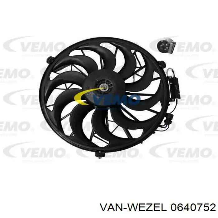 0640752 VAN Wezel rodete ventilador, aire acondicionado