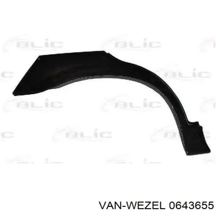 0643655 VAN Wezel guardabarros delantero izquierdo