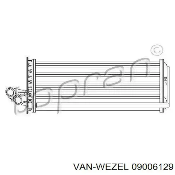 09006129 VAN Wezel radiador de calefacción