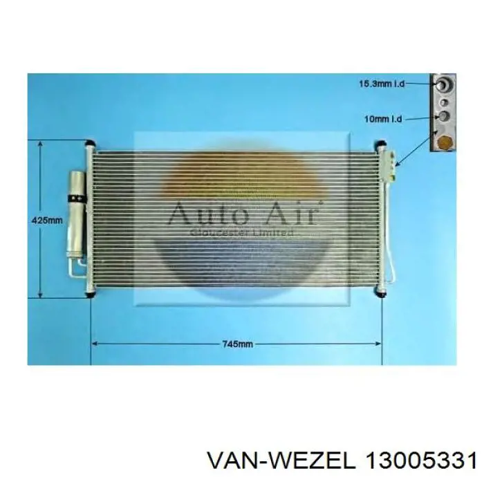 13005331 VAN Wezel condensador aire acondicionado