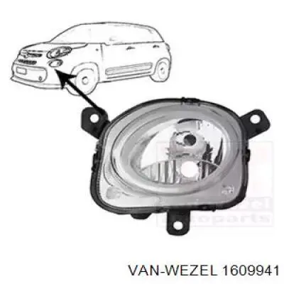 1609941 VAN Wezel faro izquierdo