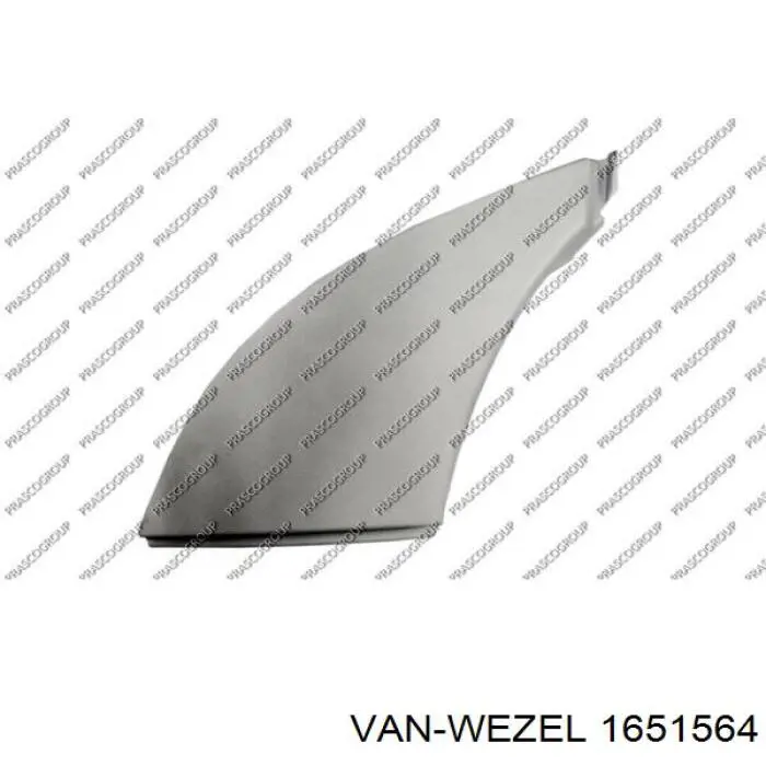 1651564 VAN Wezel parachoques delantero, parte derecha