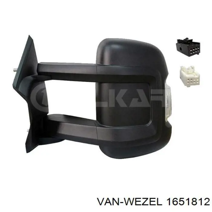 1651812 VAN Wezel espejo retrovisor derecho