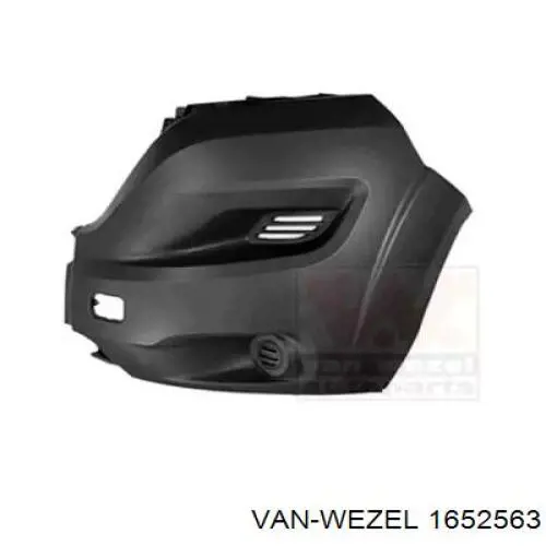 1652563 VAN Wezel parachoques delantero, parte izquierda