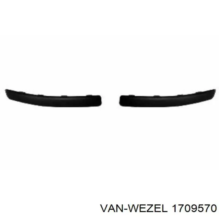 1709570 VAN Wezel paragolpes delantero