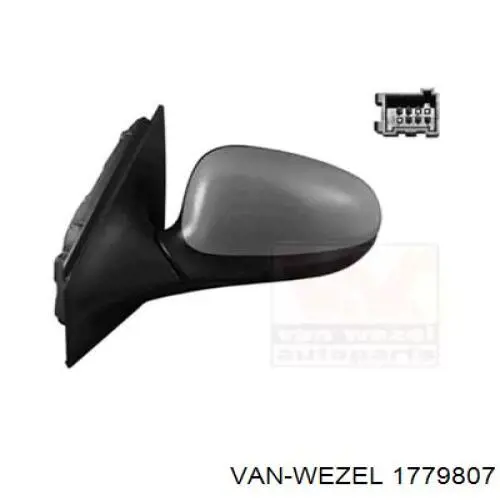 1779807 VAN Wezel espejo retrovisor izquierdo