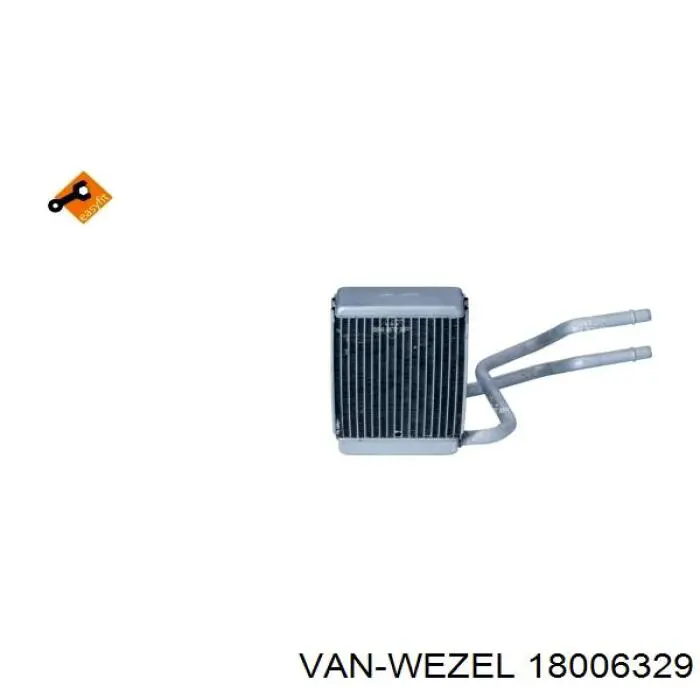 18006329 VAN Wezel radiador de calefacción