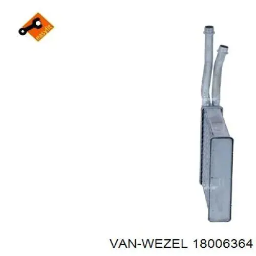 Radiador calefacción 18006364 VAN Wezel