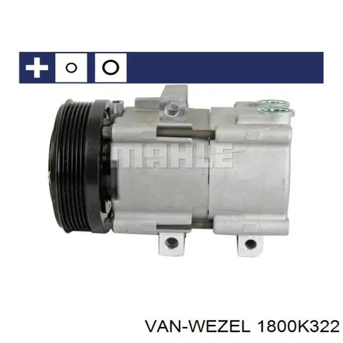 1800K322 VAN Wezel compresor de aire acondicionado