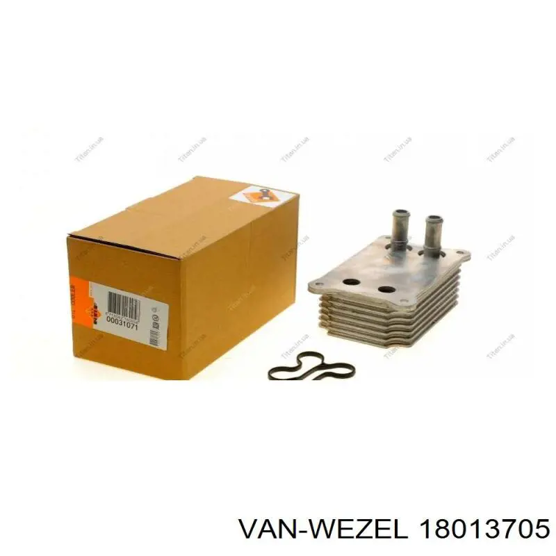 18013705 VAN Wezel radiador de aceite, bajo de filtro